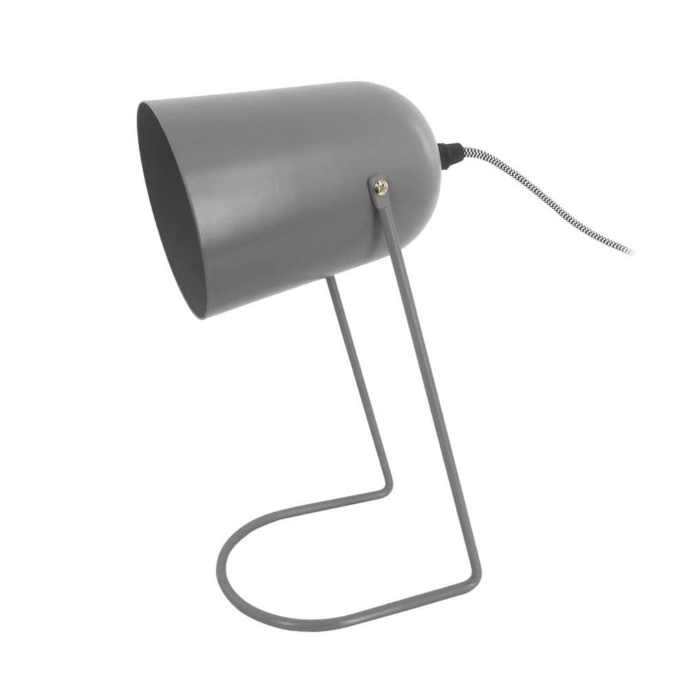 Lampe de Table fer gris 30x18cm