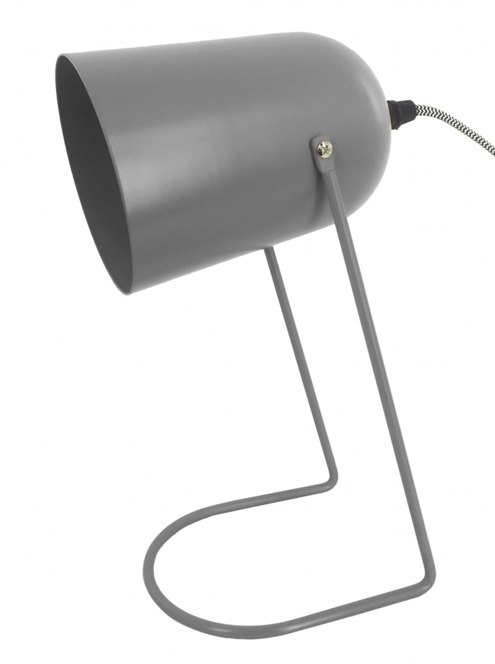 Lampe de Table fer gris 30x18cm - Maisons du Monde