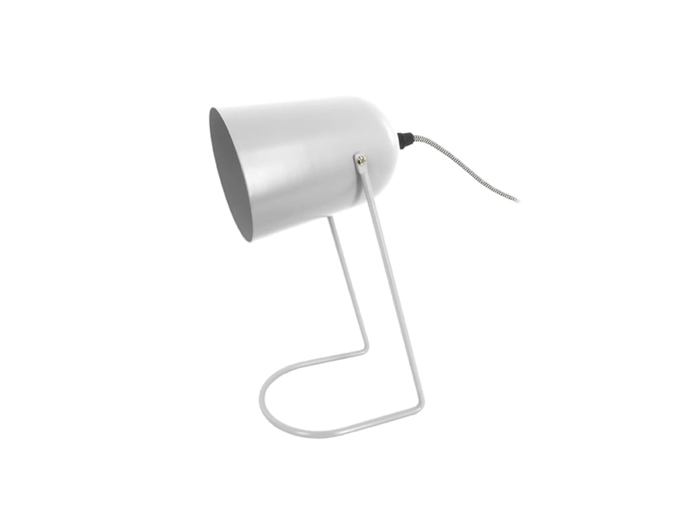 Lampe de Table fer blanc 30x18cm - Maisons du Monde