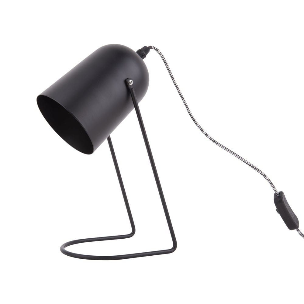Lampe de Table fer noir 30x18cm