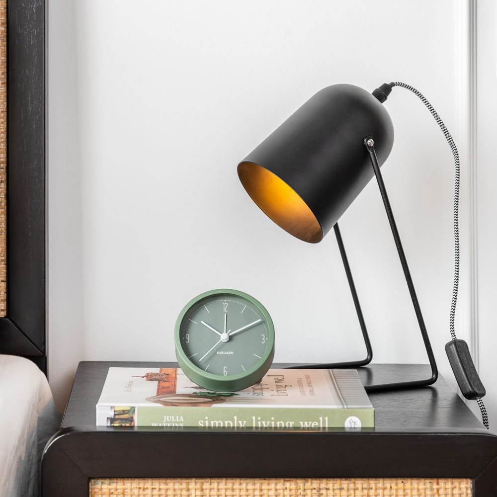 Lampe de table fer noir 30x18cm — vue 3