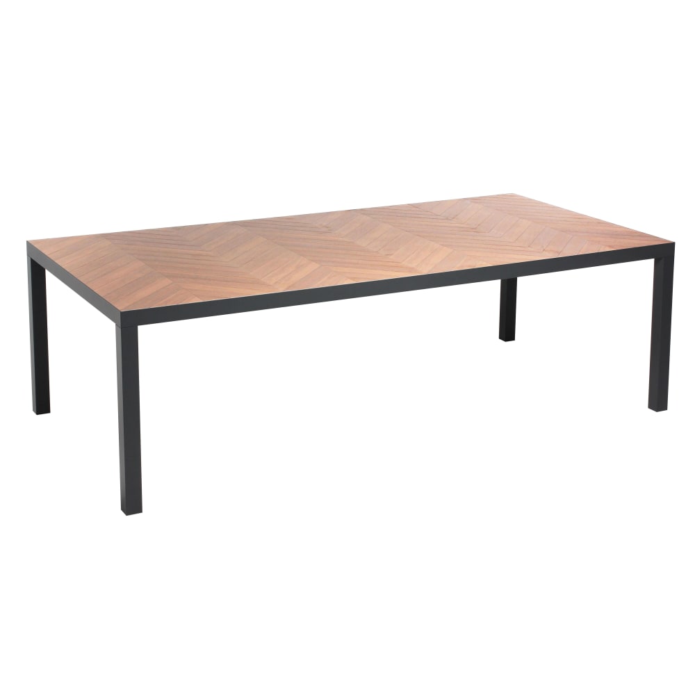 Table de jardin aluminium - effet