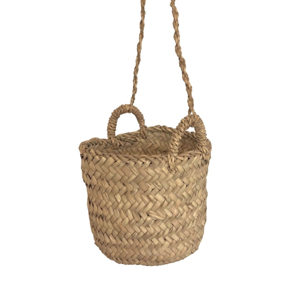 Home Maison Hängekorb Palm style modern Beige Holz
