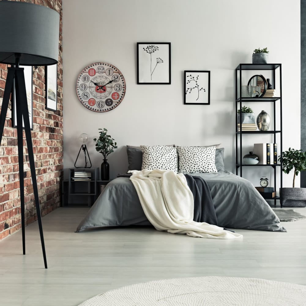 Reloj de madera estilo vintage marrón, negro y rojo d.33,8 cm - Maisons du Monde