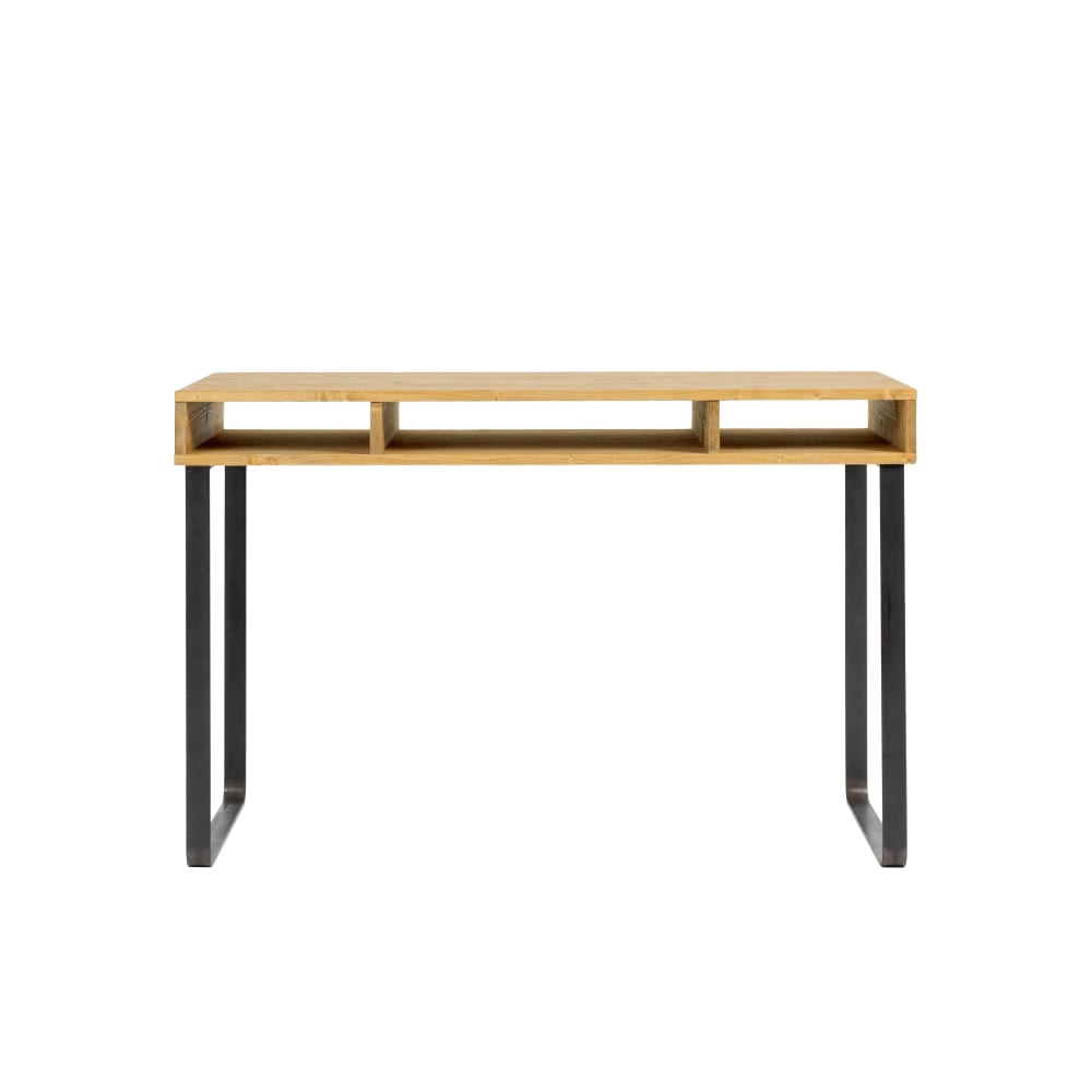 bureau en bois avec tiroirs
