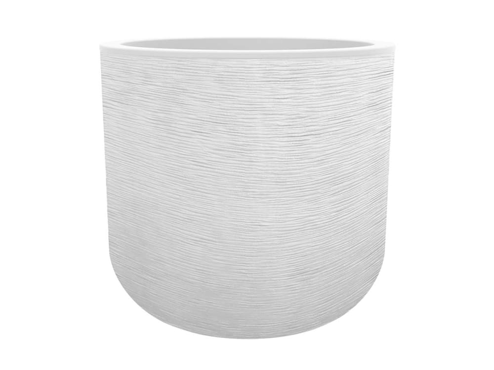 Pot de fleurs rond 49x49x47 en polypropylène blanc