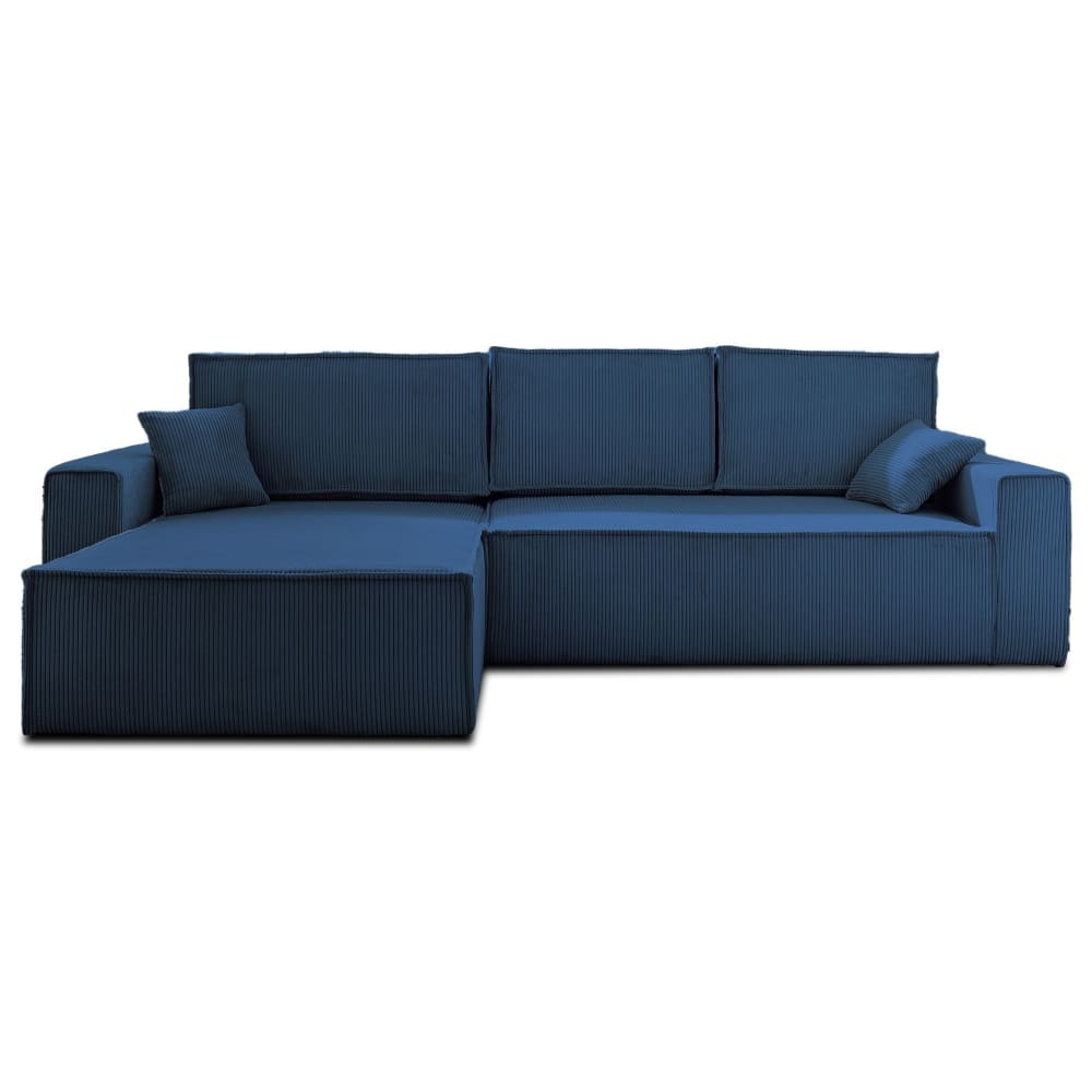 Canapé d'angle convertible - bleu