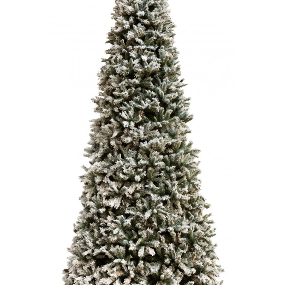 Sapin de Noël artificiel enneigé en plastique vert 200x200x450 cm - Maisons du Monde