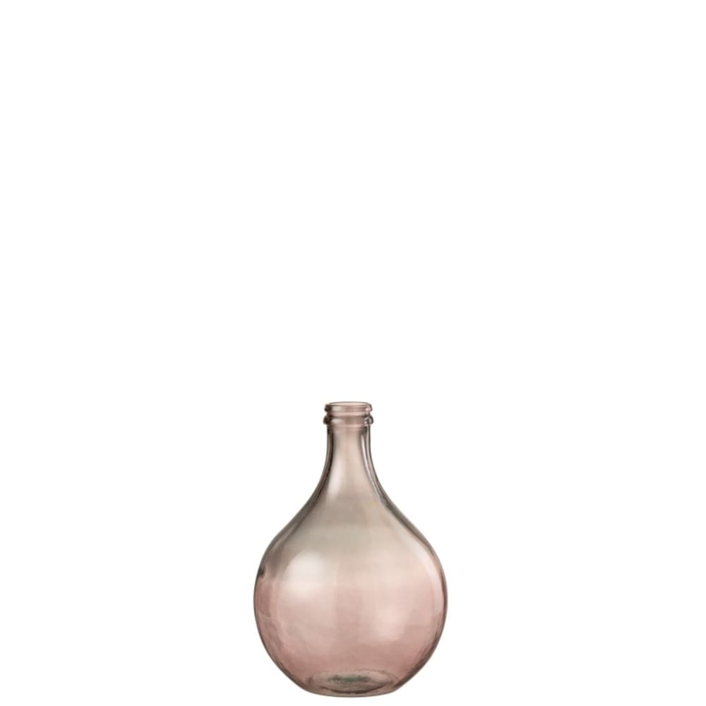 Vase verre saumon H43cm