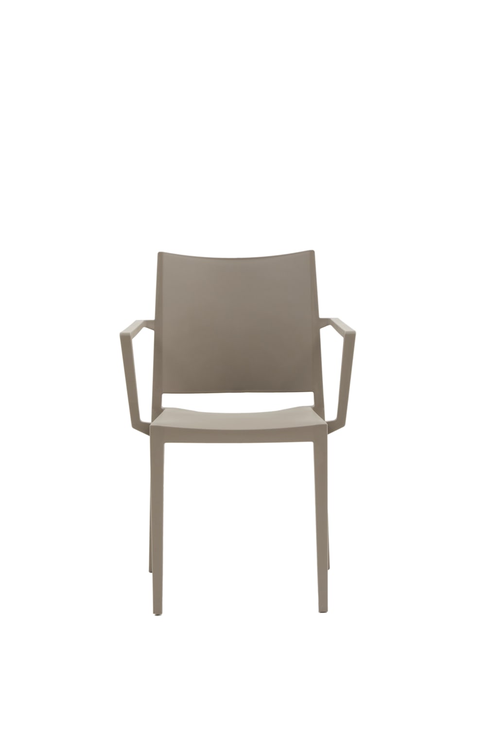 Set 2 sedie impilabili in polipropilene colore beige - Zanini