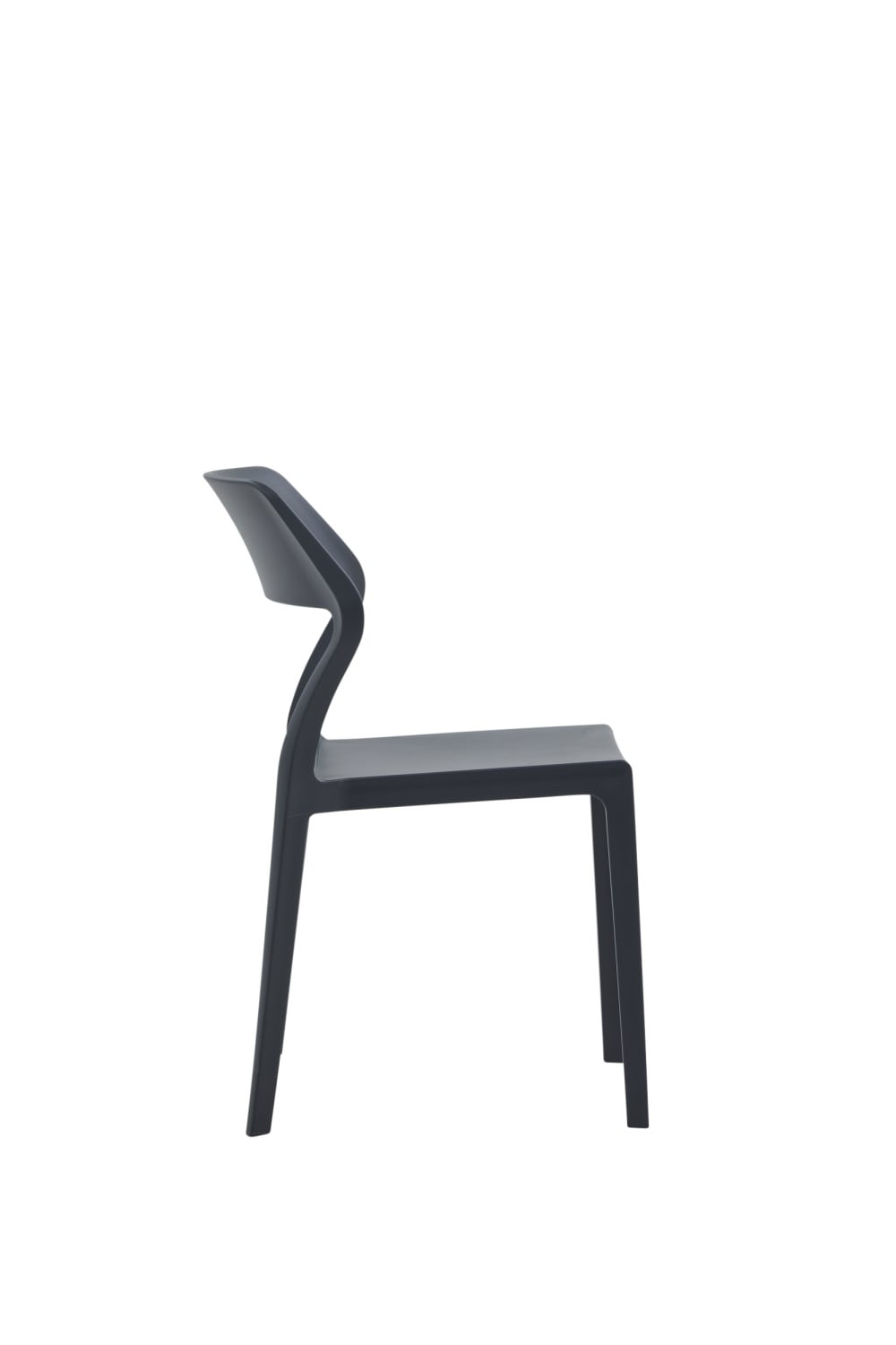 Set di 2 sedie impilabili colore antracite - Zanini Design