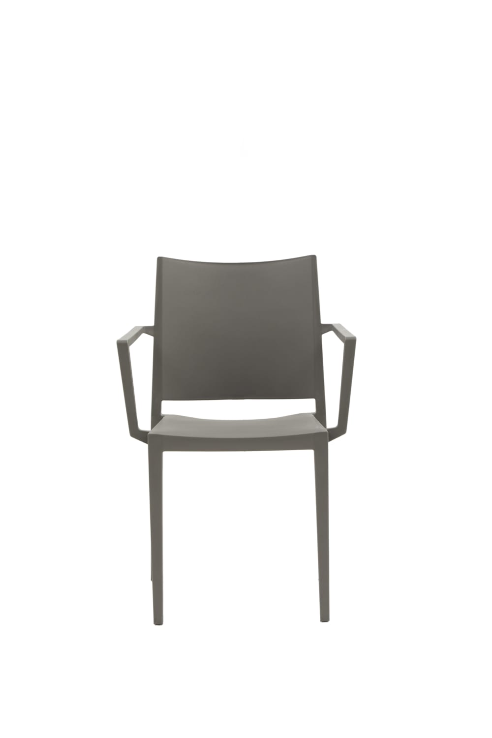 Set 2 sedie impilabili in polipropilene colore grigio - Zanini