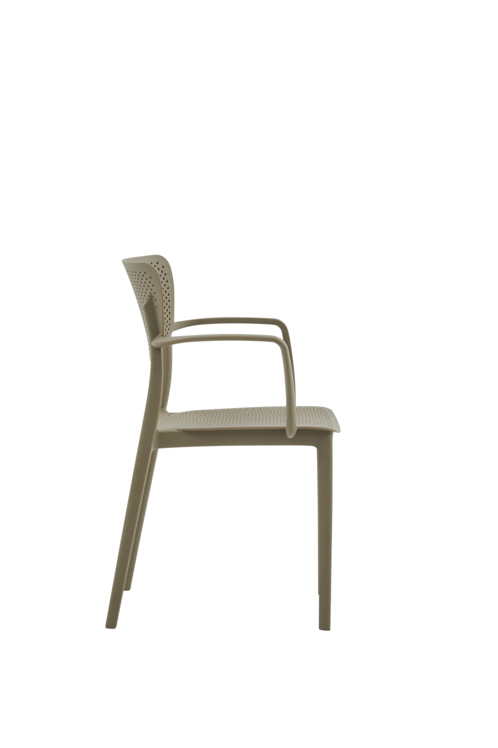 Set di 2 sedie impilabili colore tortora - Zanini Design