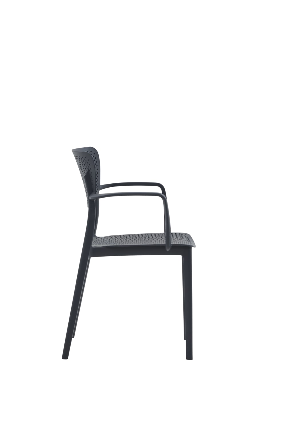 Set di 2 sedie impilabili colore antracite - Zanini Design