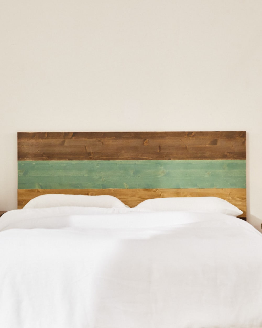 Tête de lit en bois multicolore pour lit 90 cm