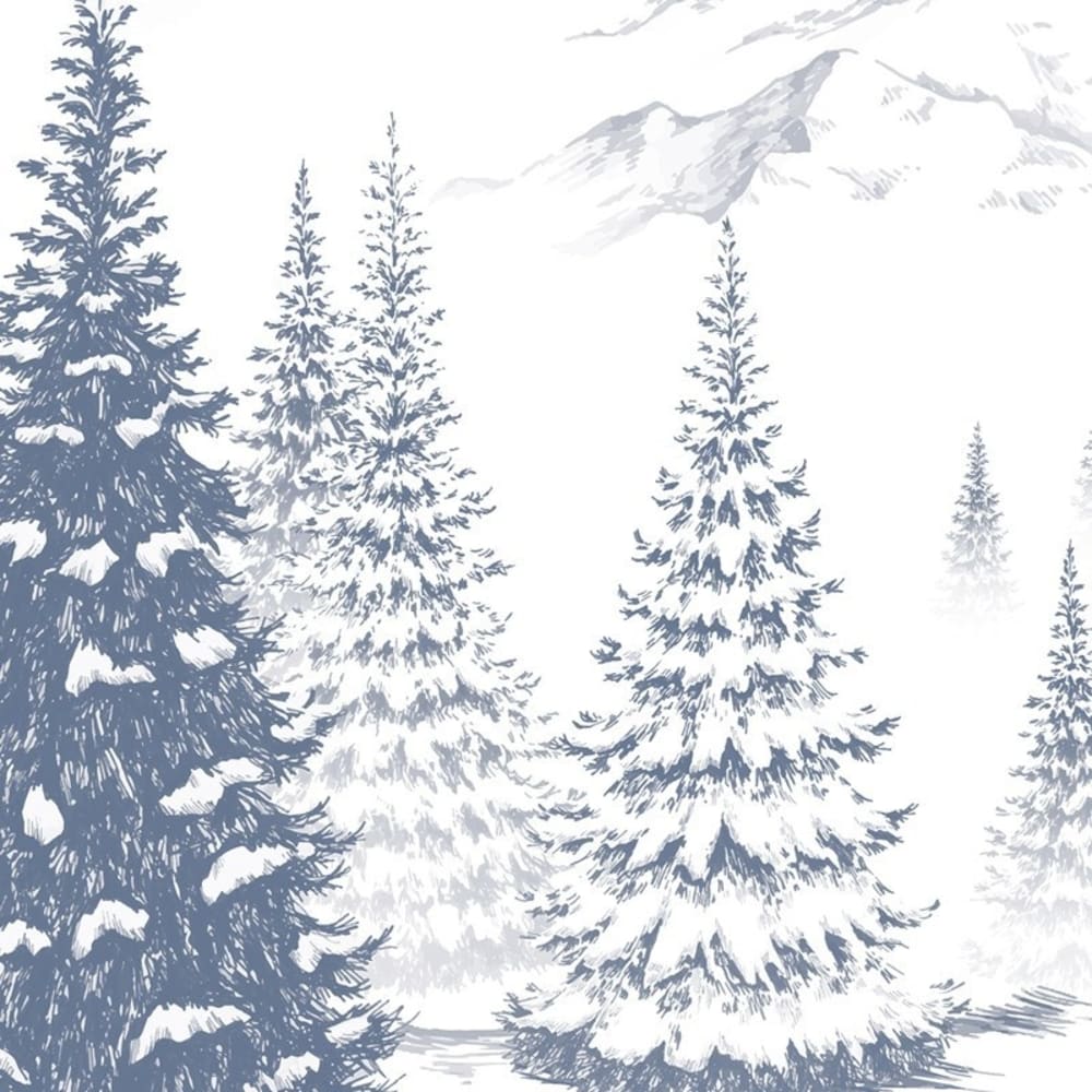 Papier peint panoramique - bleu - intissé - 9 lés : 432x270cm — vue 4