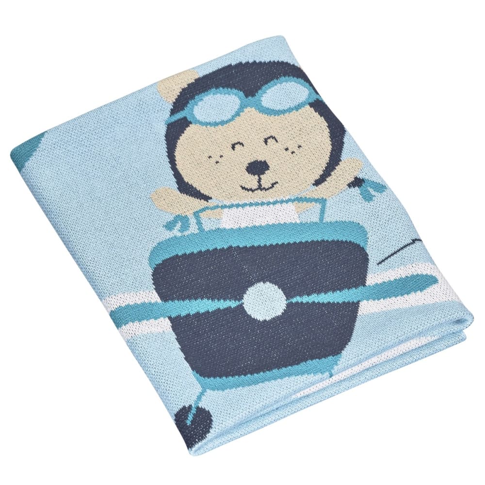 Couverture maille en coton