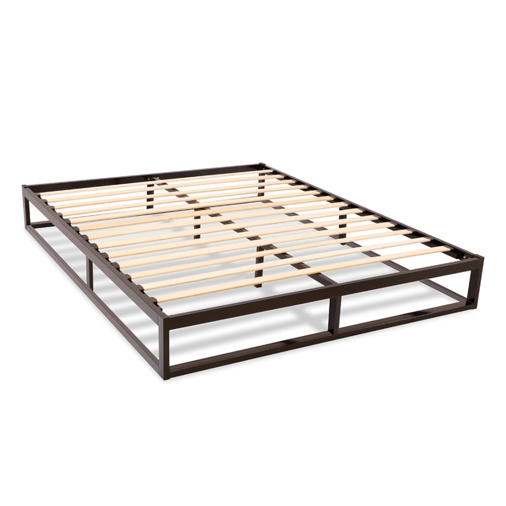 Sommier à lattes en métal     Noir  Livré en kit 160x200 cm