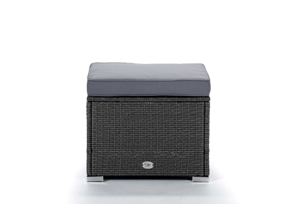 Module Pouf pour canapés de jardin modulable Gris