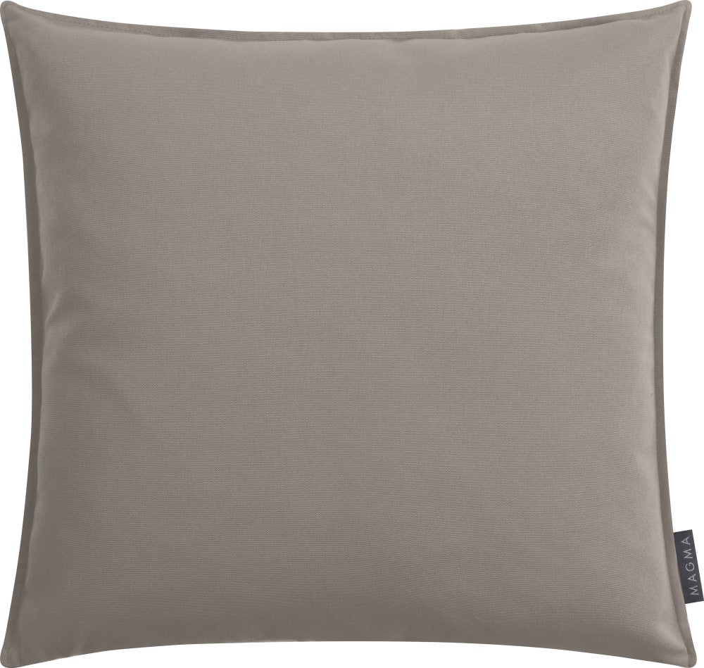 Housses de coussin volant piqué taupe- lot de 2- 50x50 - Maisons du Monde