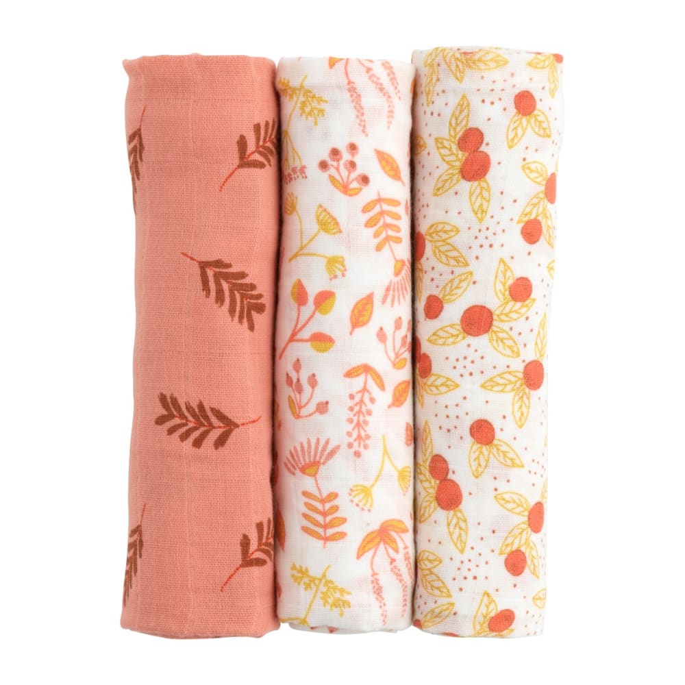 Lot de 3 langes en coton bio ESMEE (Sauthon) - Image 1