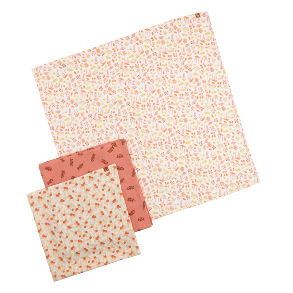 Lot de 3 langes en coton bio ESMEE (Sauthon) - Image 2