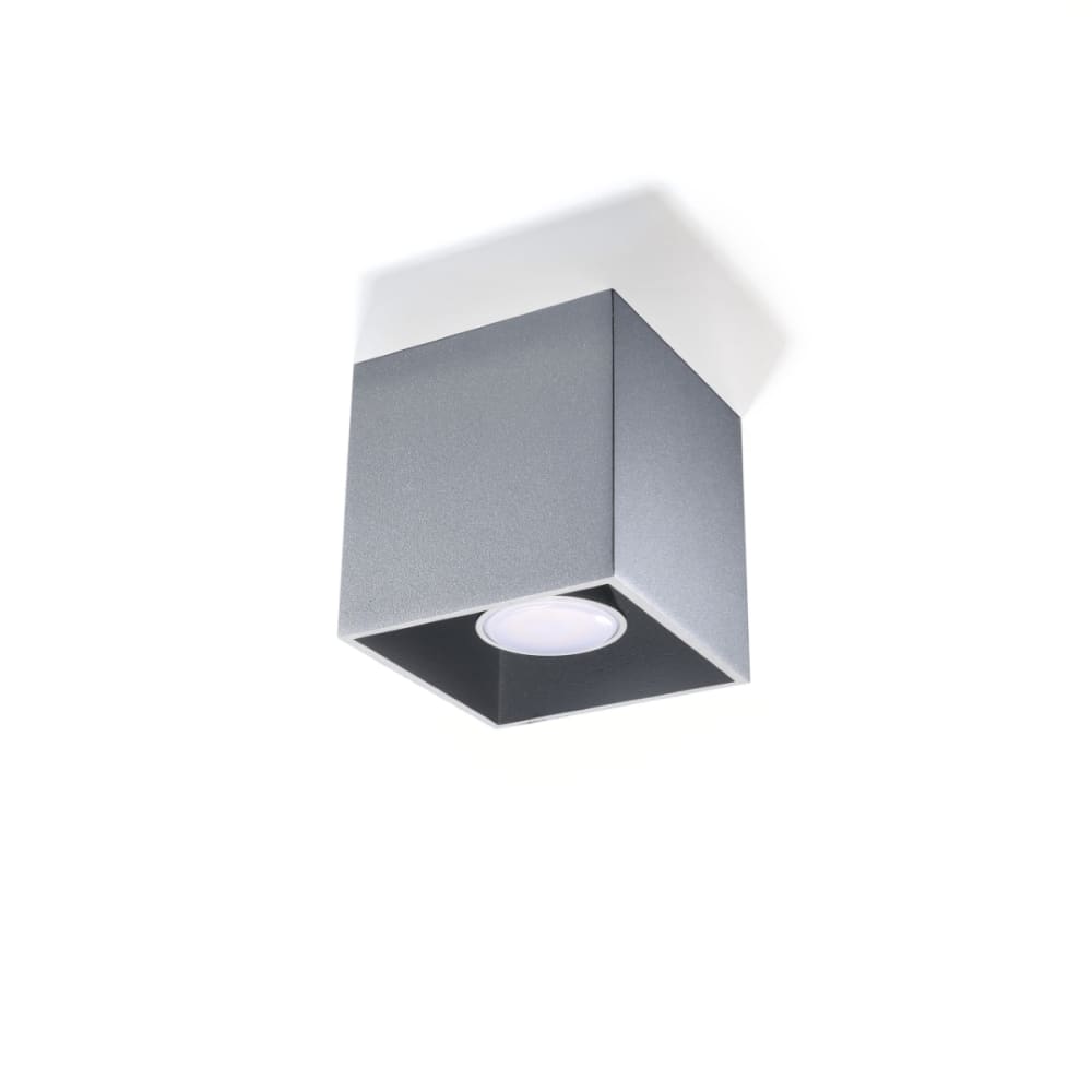 Lampada a soffitto grigia alluminio - Sollux Lighting