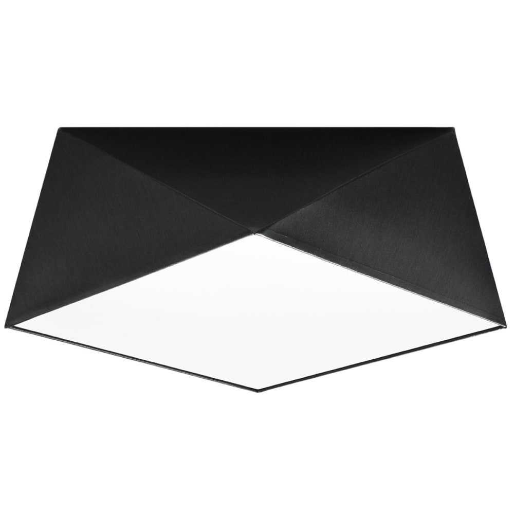 Sollux Lighting Deckenleuchte aus Pvc, Höhe 15 cm, schwarz style modern - Pvc - Polyvinlychlorid