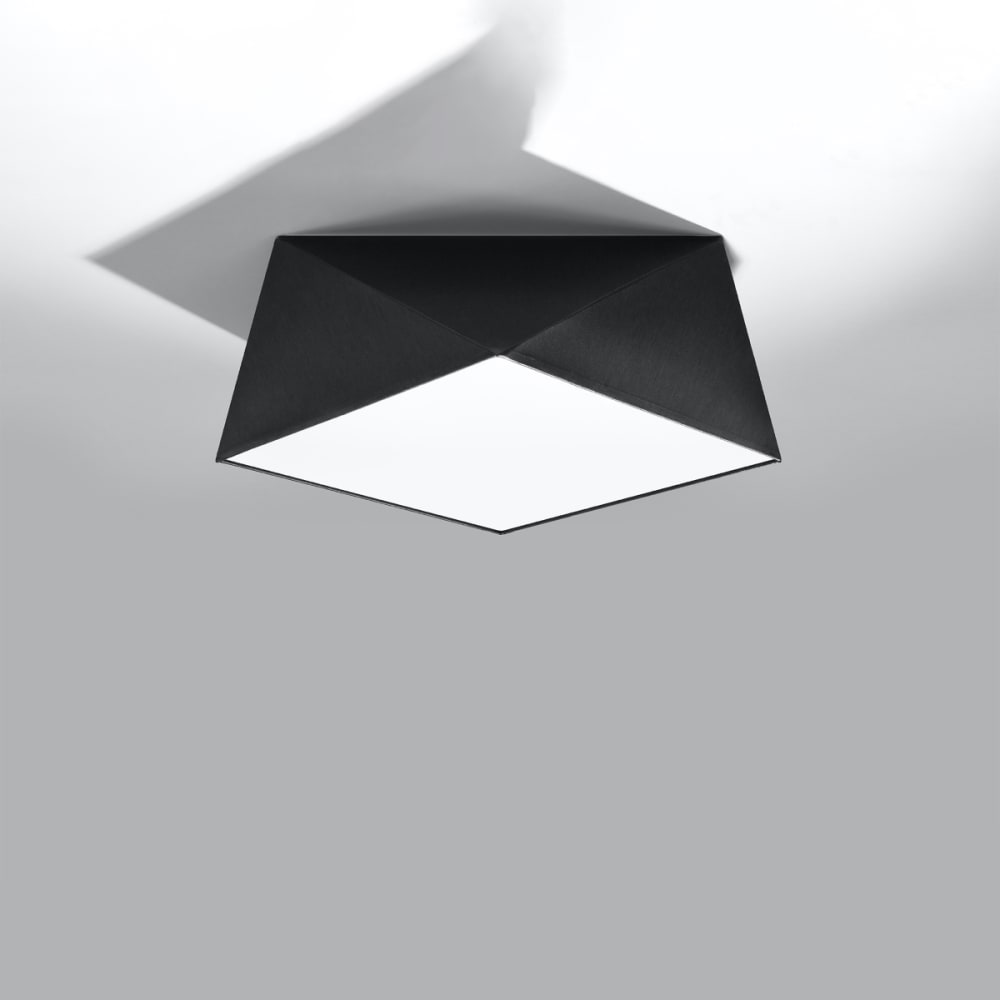 Lampada a soffitto nera pvc - Sollux Lighting