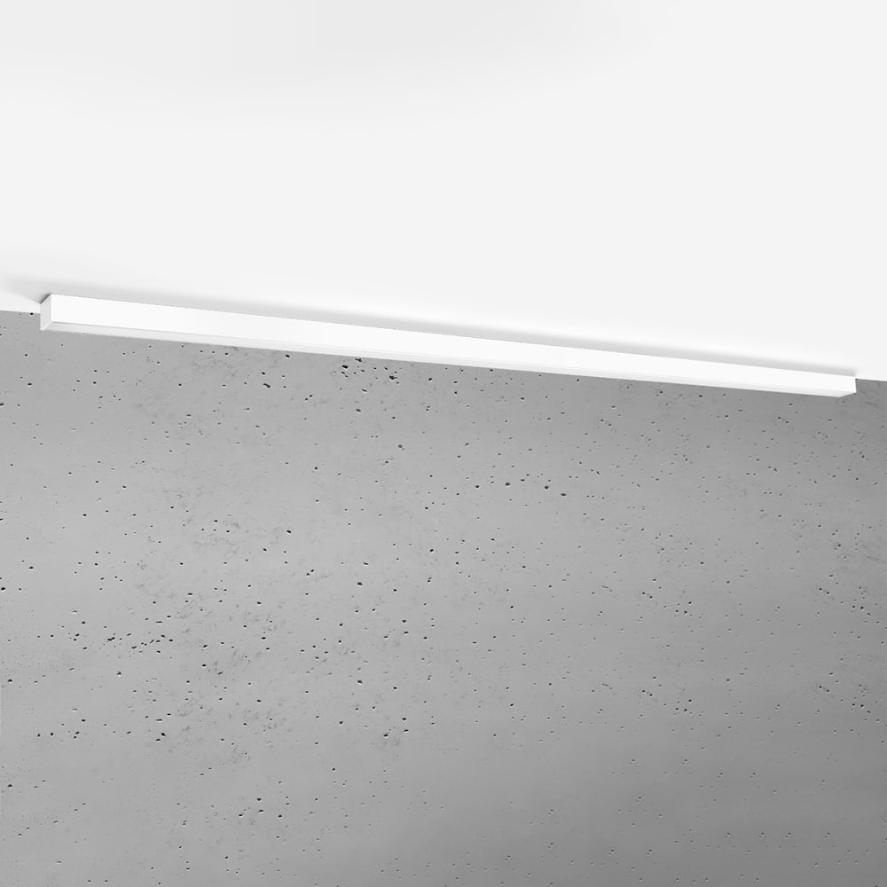Deckenleuchte aus Aluminium, Höhe 6 cm, weiß - Maisons Du Monde