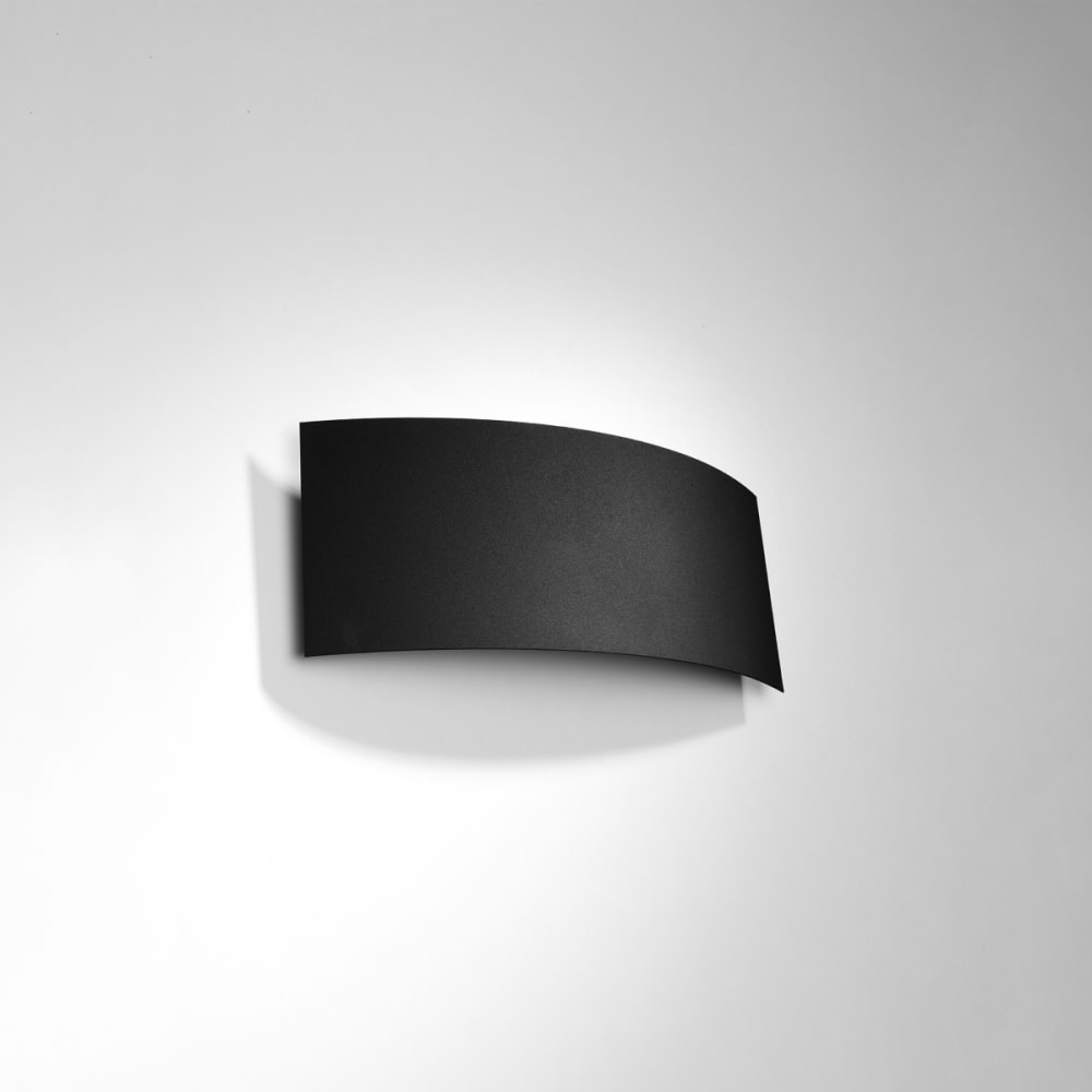 Applique rectangle en métal, noir L: 34cm - Maisons du Monde
