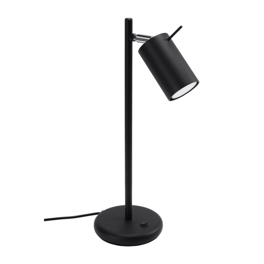 Lampe de bureau acier noir H 43 cm