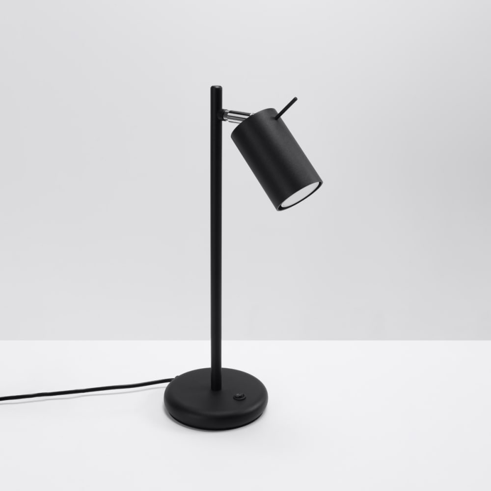 Lámpara de mesa negro acero alt. 43 cm - Maisons du Monde