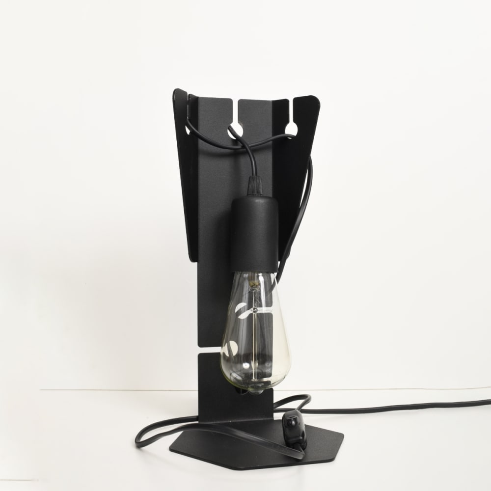 Lampe à poser Acier Noir E27 1 Arby — vue 3