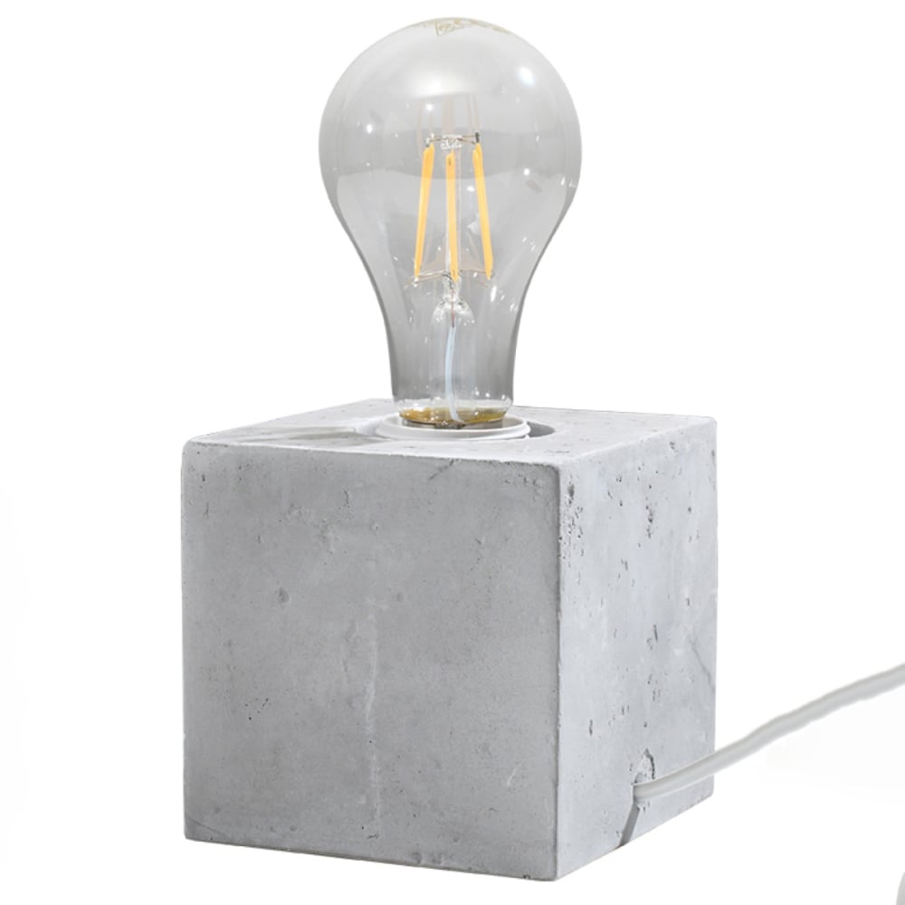 Lampe à poser Béton Gris E27 1 Ariz Lampe à poser Béton Gris E27 1 Ariz