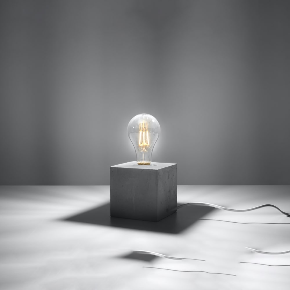 Lampe à poser Béton Gris E27 1 Ariz — vue 4