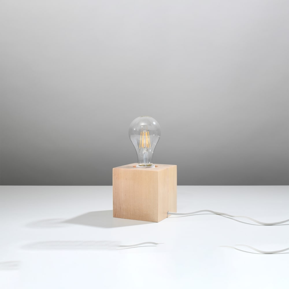 Lampe à poser Bois Bois Naturel E27 1 Ariz — vue 3