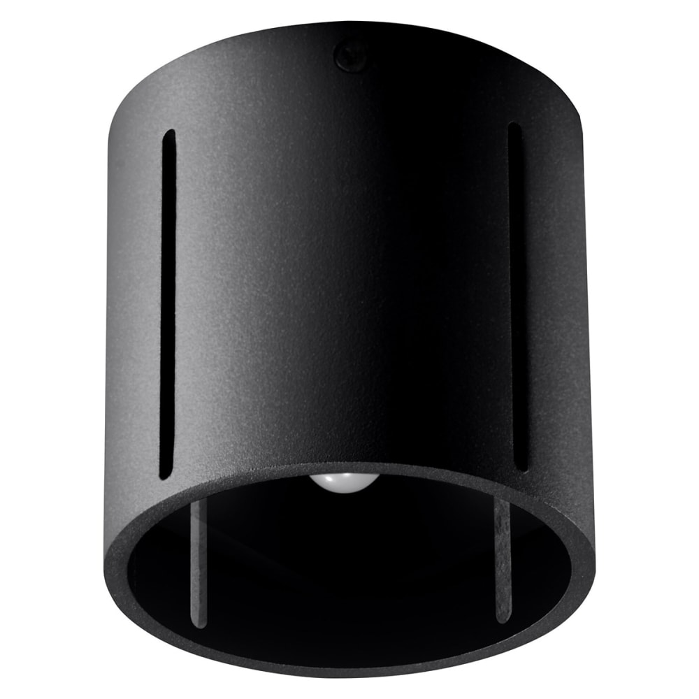 Lampada a soffitto nera alluminio - Modello Classico chic - Alluminio