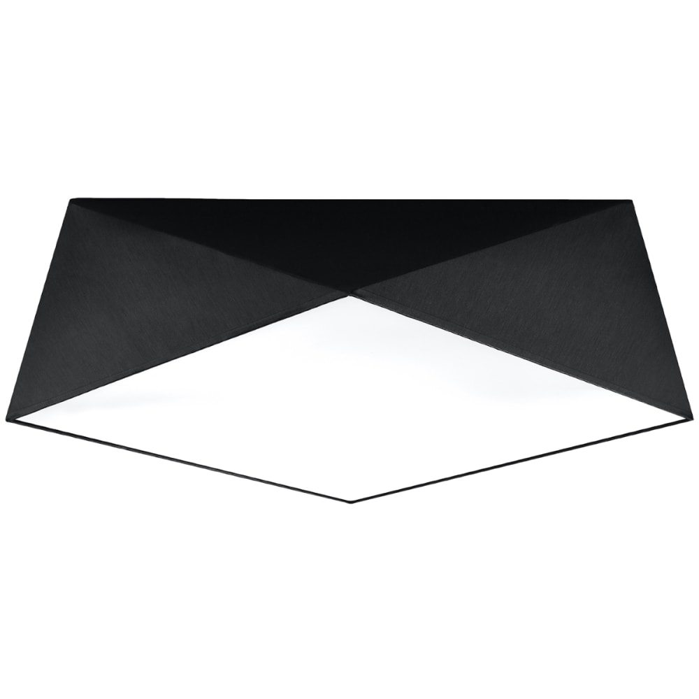 Lampada a soffitto nera pvc - Modello Contemporaneo - Nero - PVC - Cloruro di polivinile