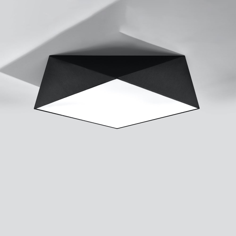 Deckenleuchte aus Pvc, Höhe 15 cm, schwarz - Maisons Du Monde