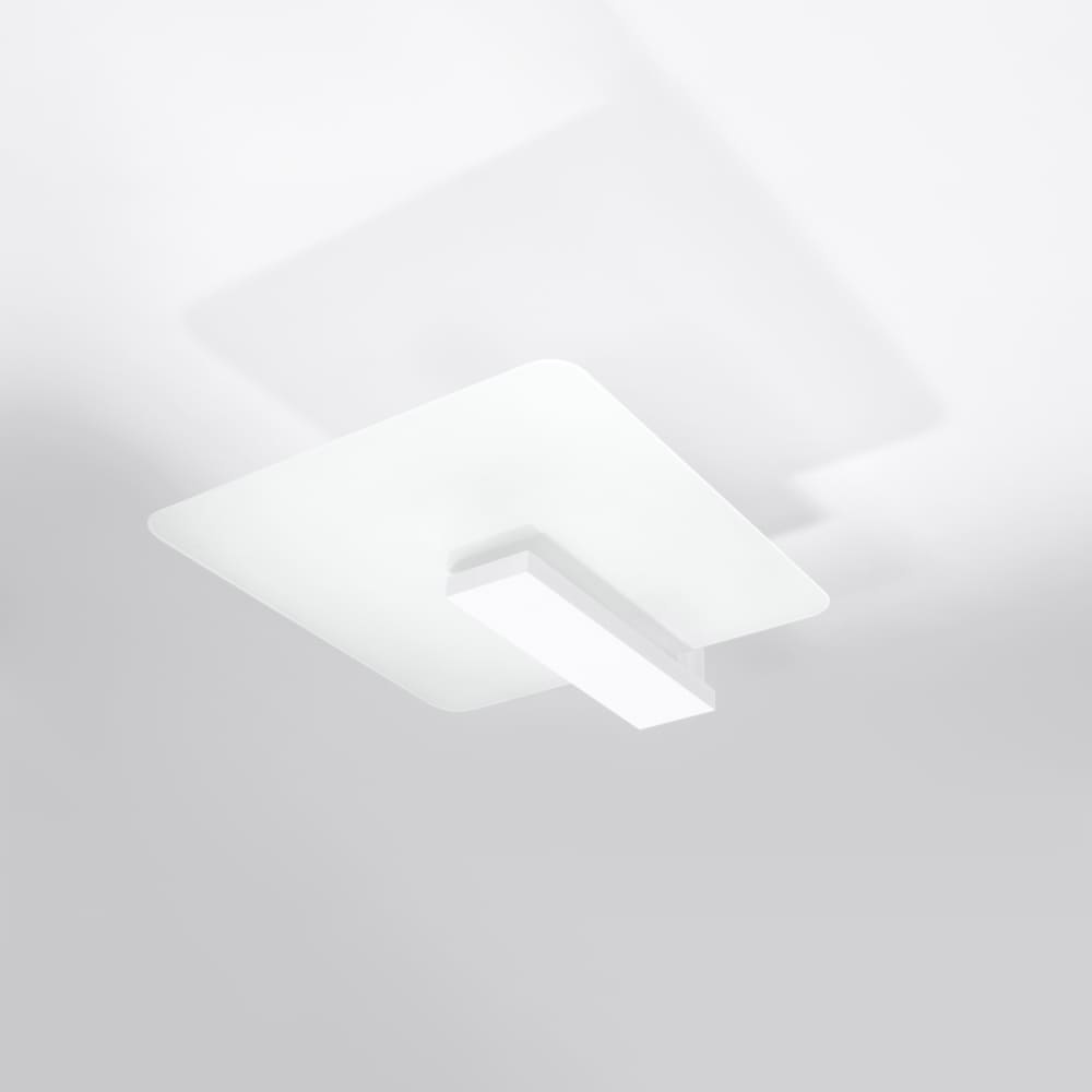 Lámpara de techo blanco madera/vidrio alt. 48 cm - Maisons du Monde
