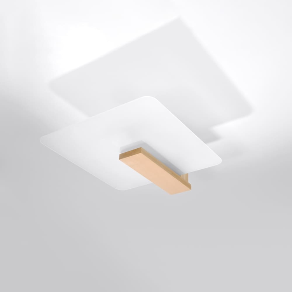 Plafonnier Bois Bois Naturel E27 2 Lappo — vue 3
