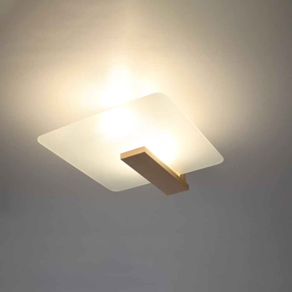Plafonnier Bois Bois Naturel E27 2 Lappo — vue 4