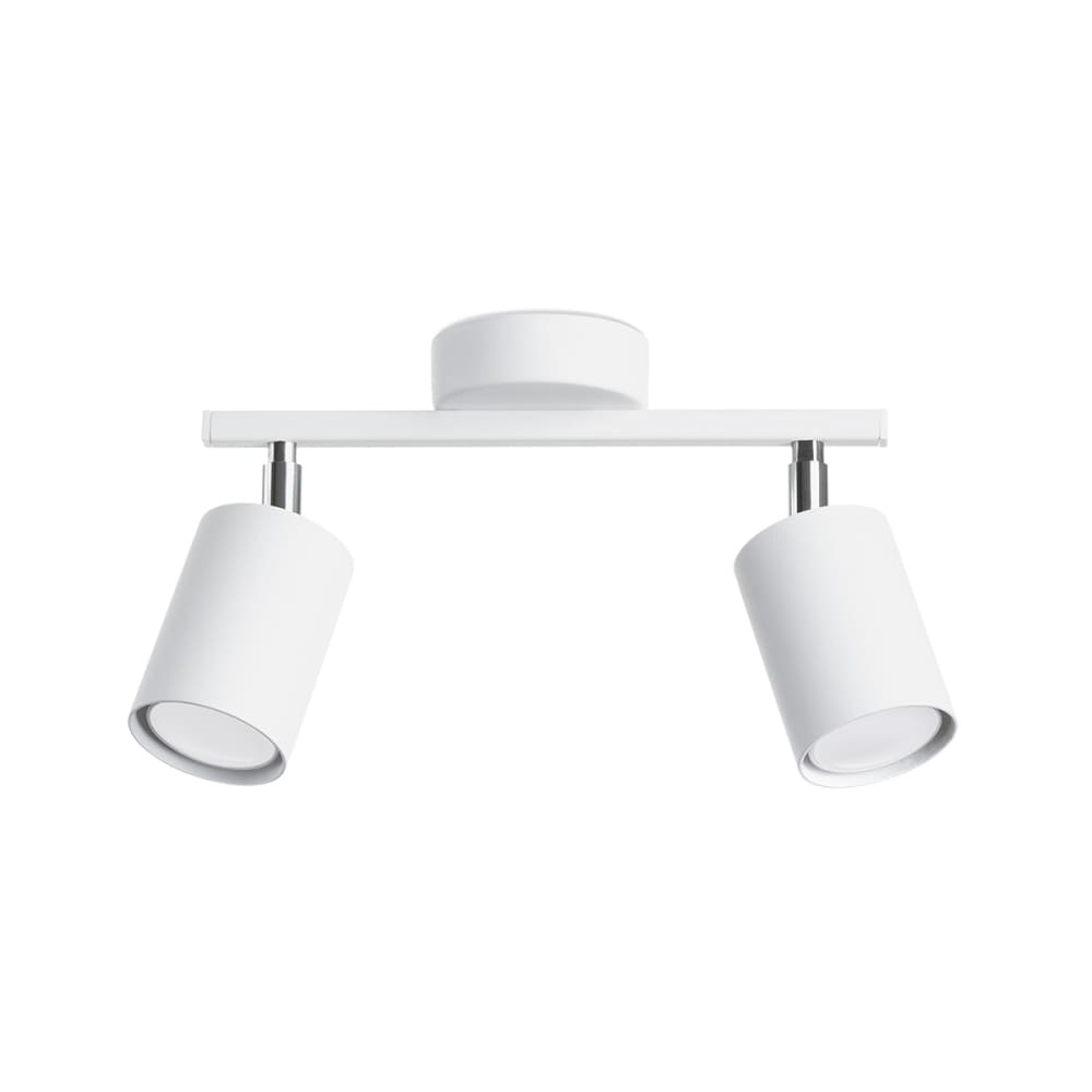 Lampada a soffitto bianca acciaio - Modello Classico chic - Acciaio