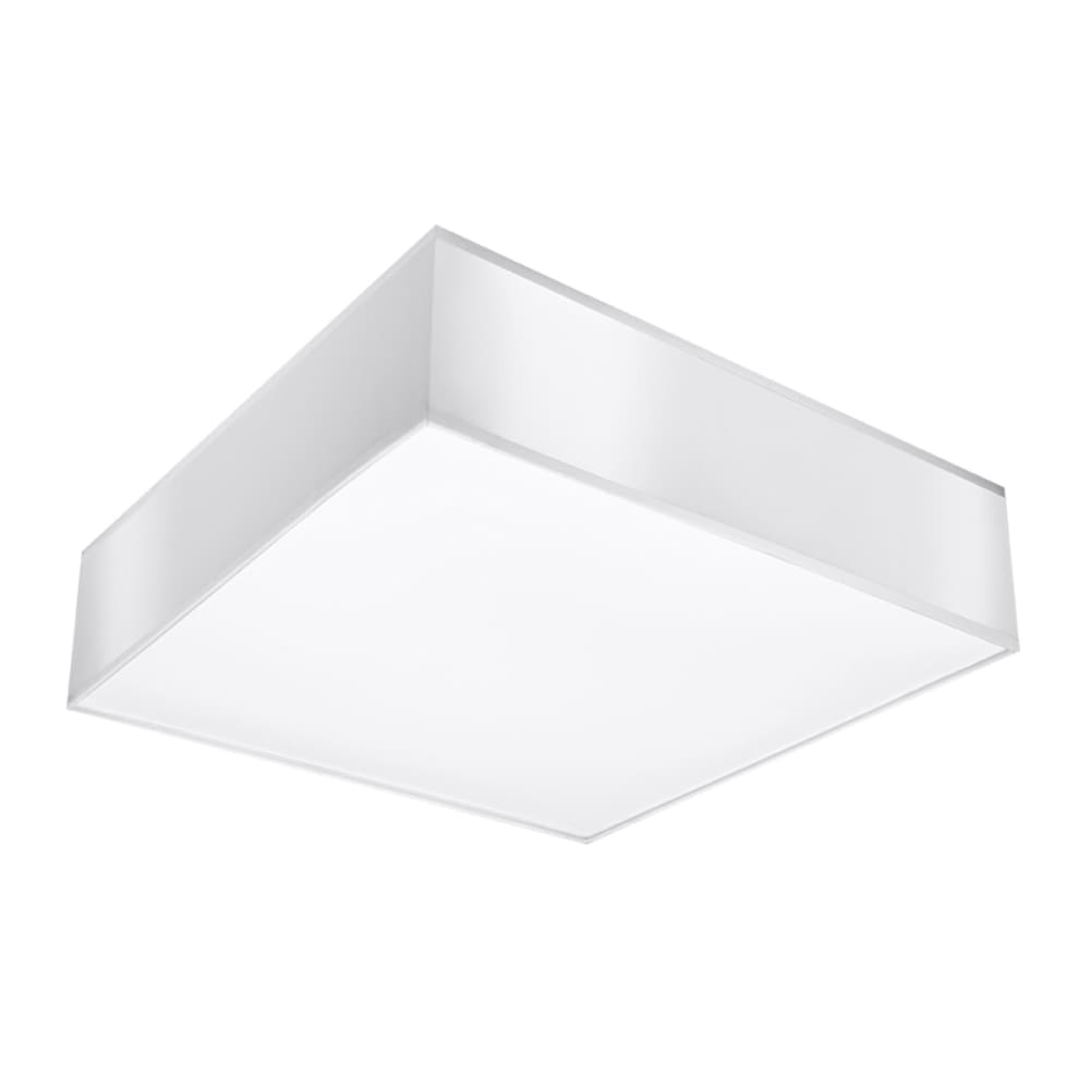Lampada a soffitto bianca pvc - Modello Classico chic - Bianco - PVC - Cloruro di polivinile