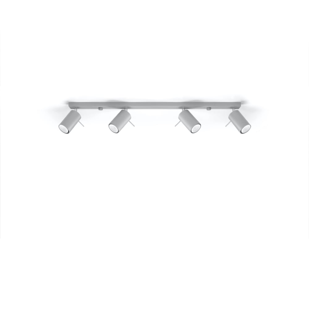 Plafonnier Acier Gris GU10 4 Ring Line — vue 3