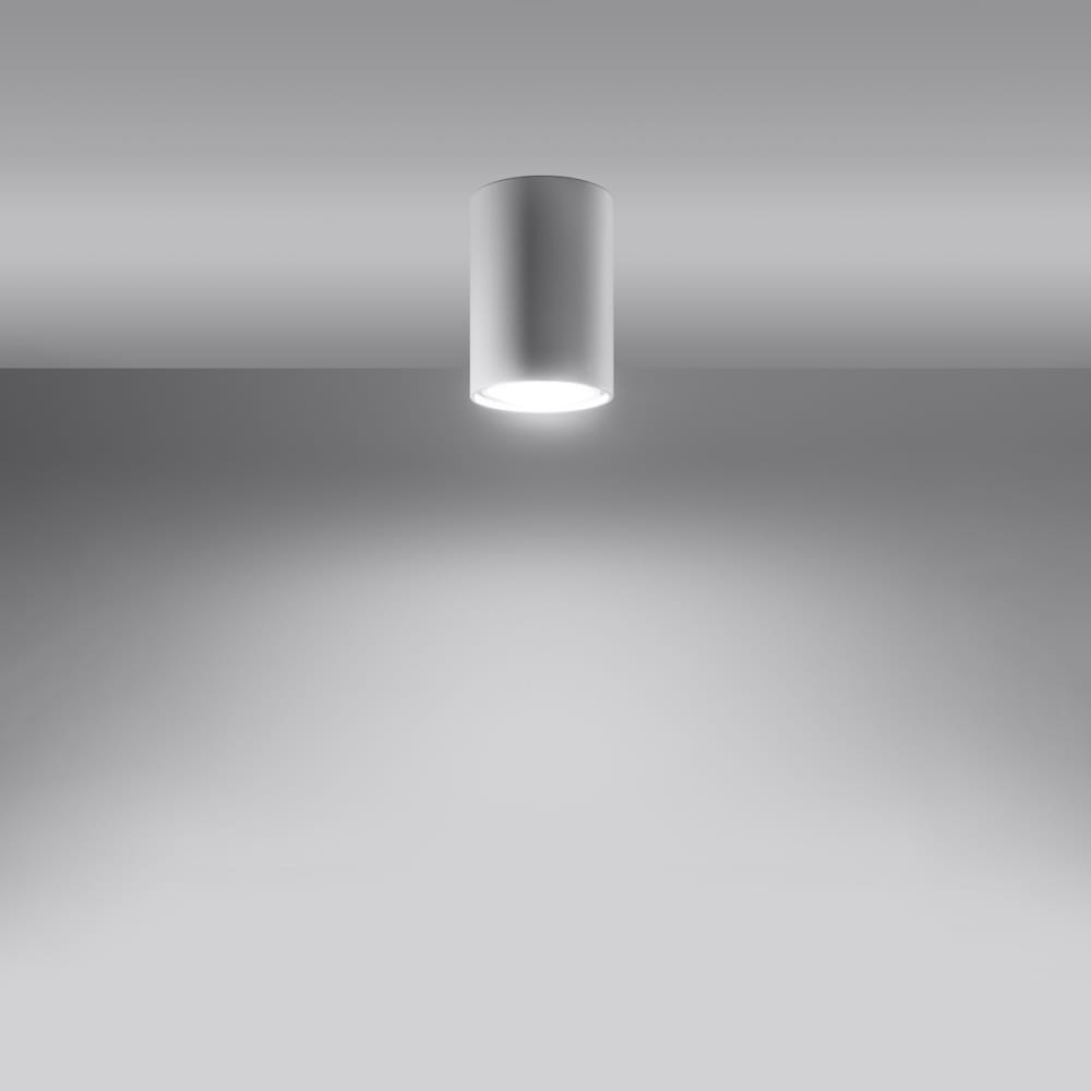 Plafonnier Acier Blanc GU10 1 Lagos 10 — vue 4