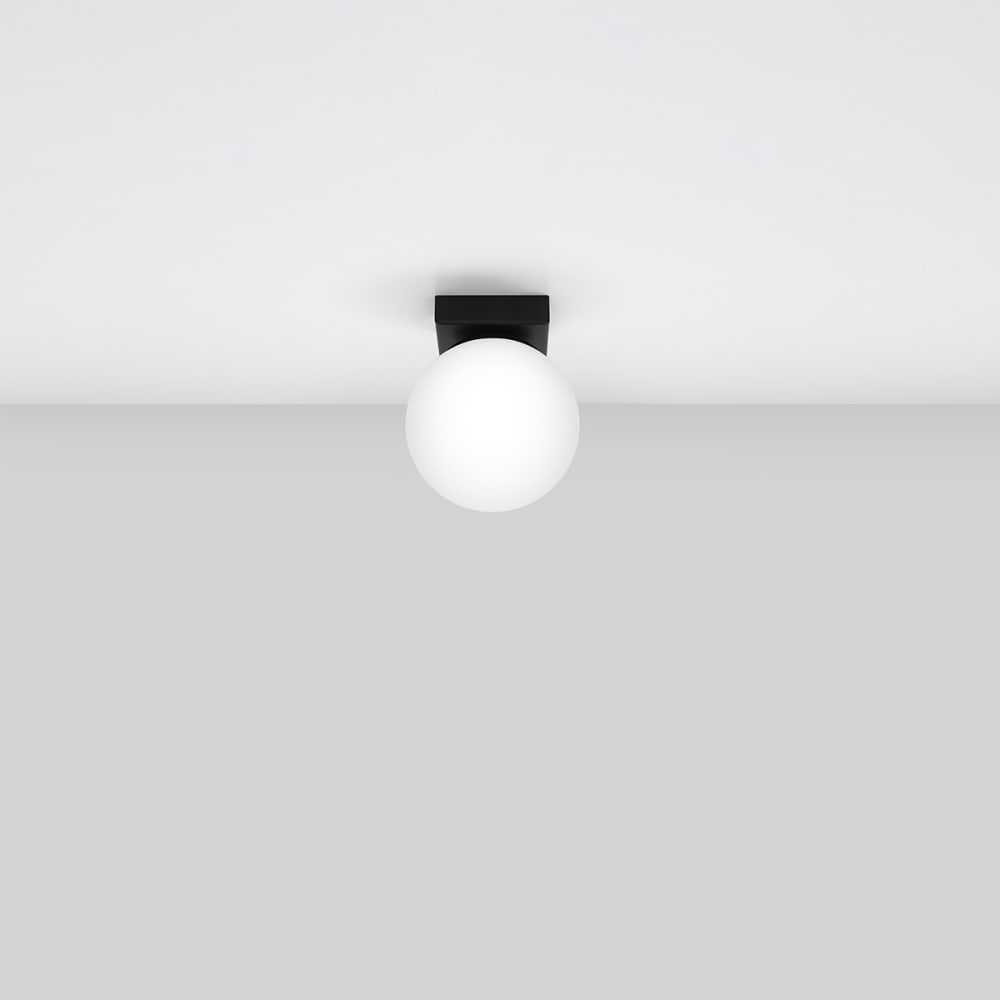 Plafonnier Acier Noir G9 1 Yoli — vue 3