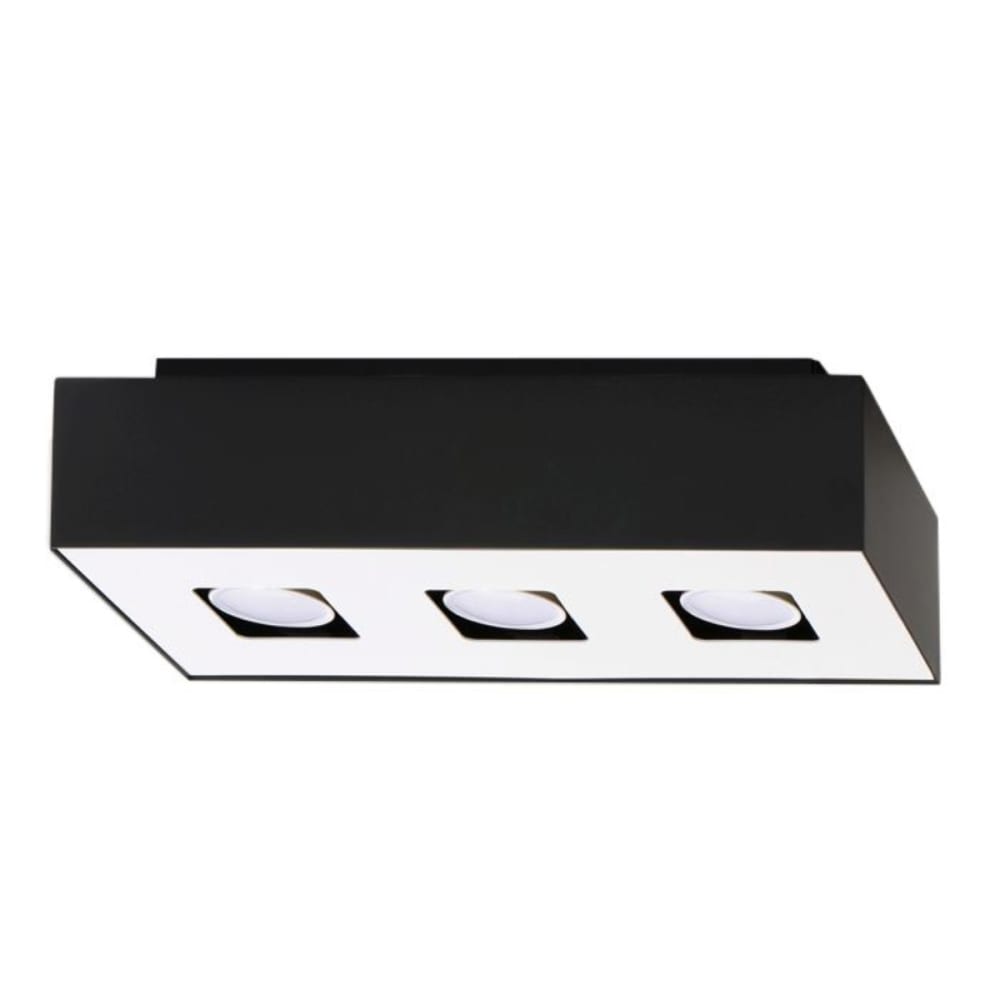 Sollux Lighting Deckenlampen aus Stahl in Schwarz-Weiss style classic chic Schwarz Stahl