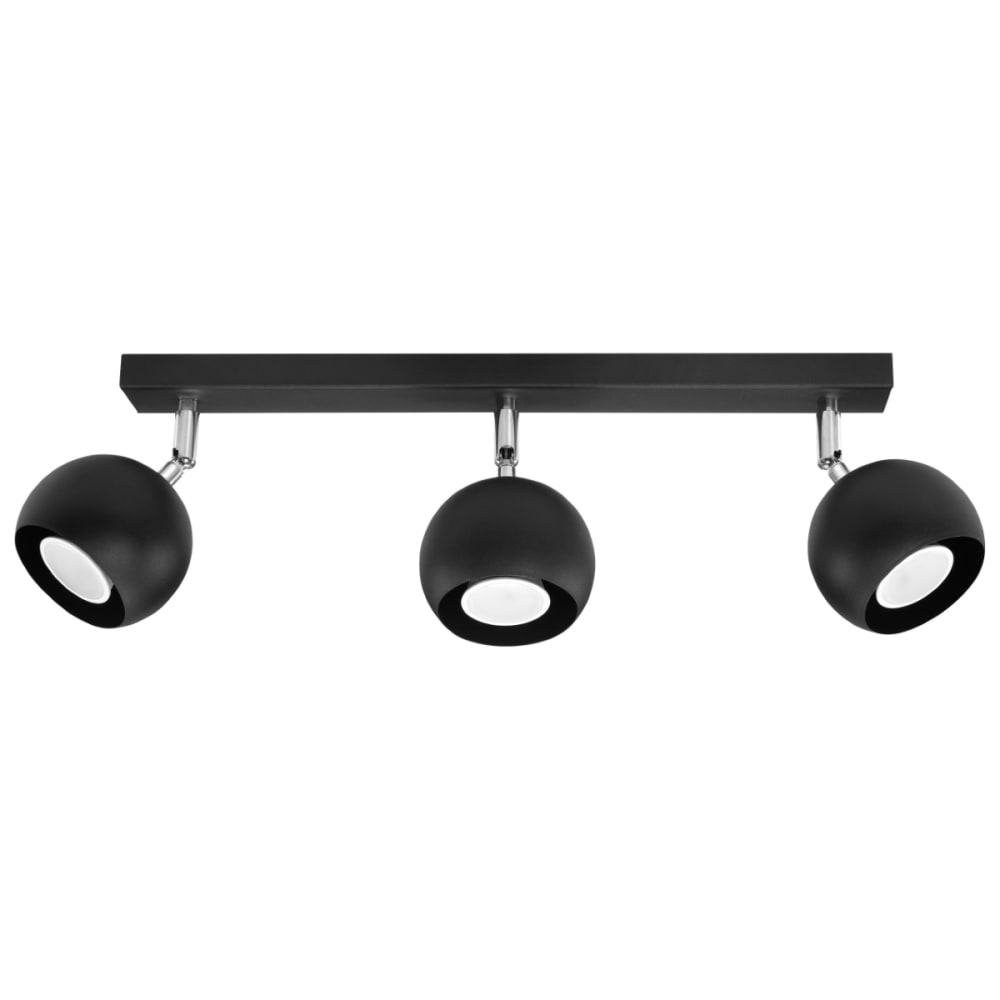 plafonnier Acier Noir
